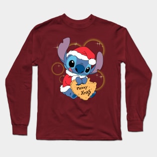 Merry Xmas Stitch Long Sleeve T-Shirt